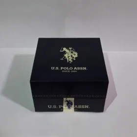 U.S. Polo Assn. Women's Silver-Tone Square Dial Watch & 3-Piece Crystal Bracelet Gift Set (USC6276)
